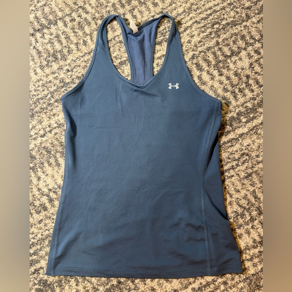 Blue under armour tank